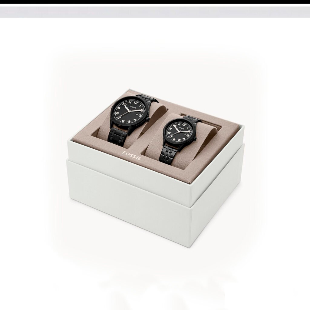 reloj duo pareja fossil