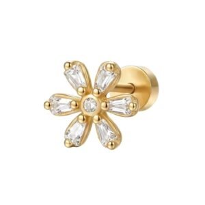 Piercing plata (Baño oro) / Unidad