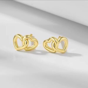 Piercing de plata (Baño oro) Corazon