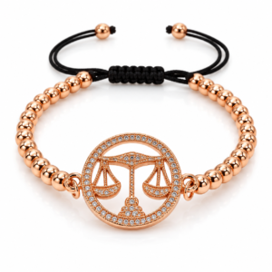 Pulsera ajustable con símbolo de balanza