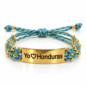 Pulsera tejida Yo amo Honduras