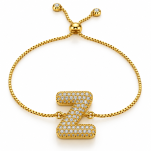 Pulsera ajustable con inicial Z